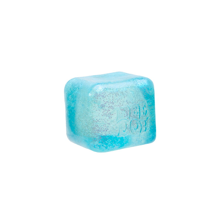 Schylling NeeDoh Glitter Glow Nice Cube Blue