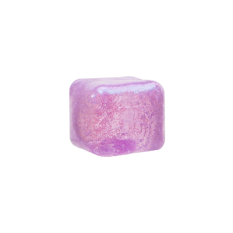 Schylling NeeDoh Glitter Glow Nice Cube Purple