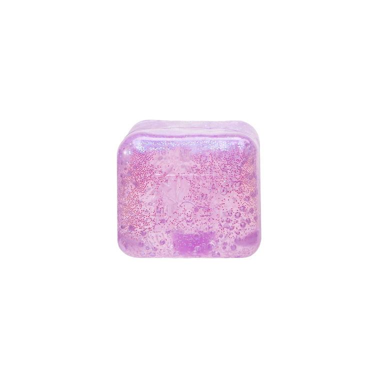 Schylling NeeDoh Glitter Glow Nice Cube Purple
