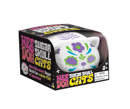 Schylling NeeDoh Sugar Skull Cool Cats Squishy Fidget Toy - Assorted Colors