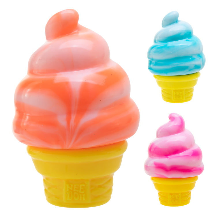Schylling NeeDoh Nice Cream Cone Squishy Fidget Toy - Assorted Colors