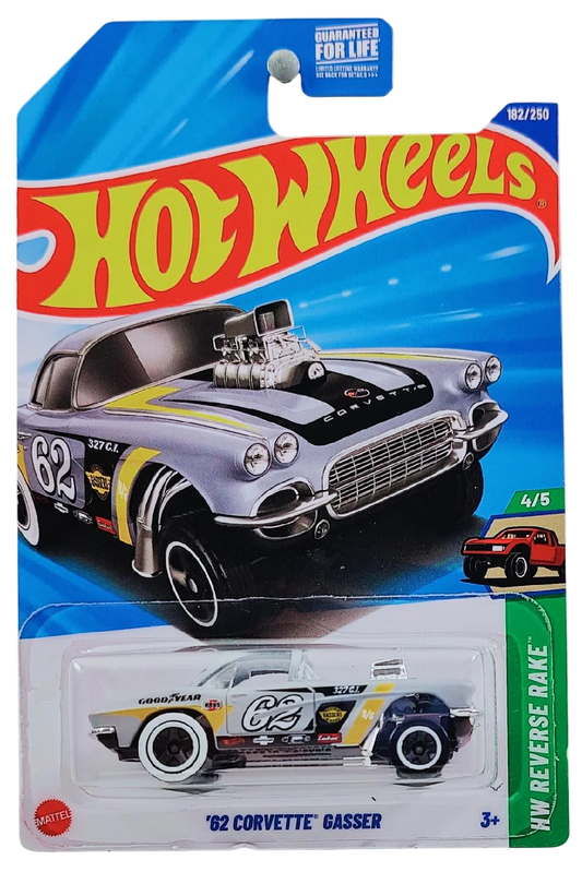 Hot Wheels '62 Corvette Gasser JBB08 HW Reverse Rake 4/5 Gray