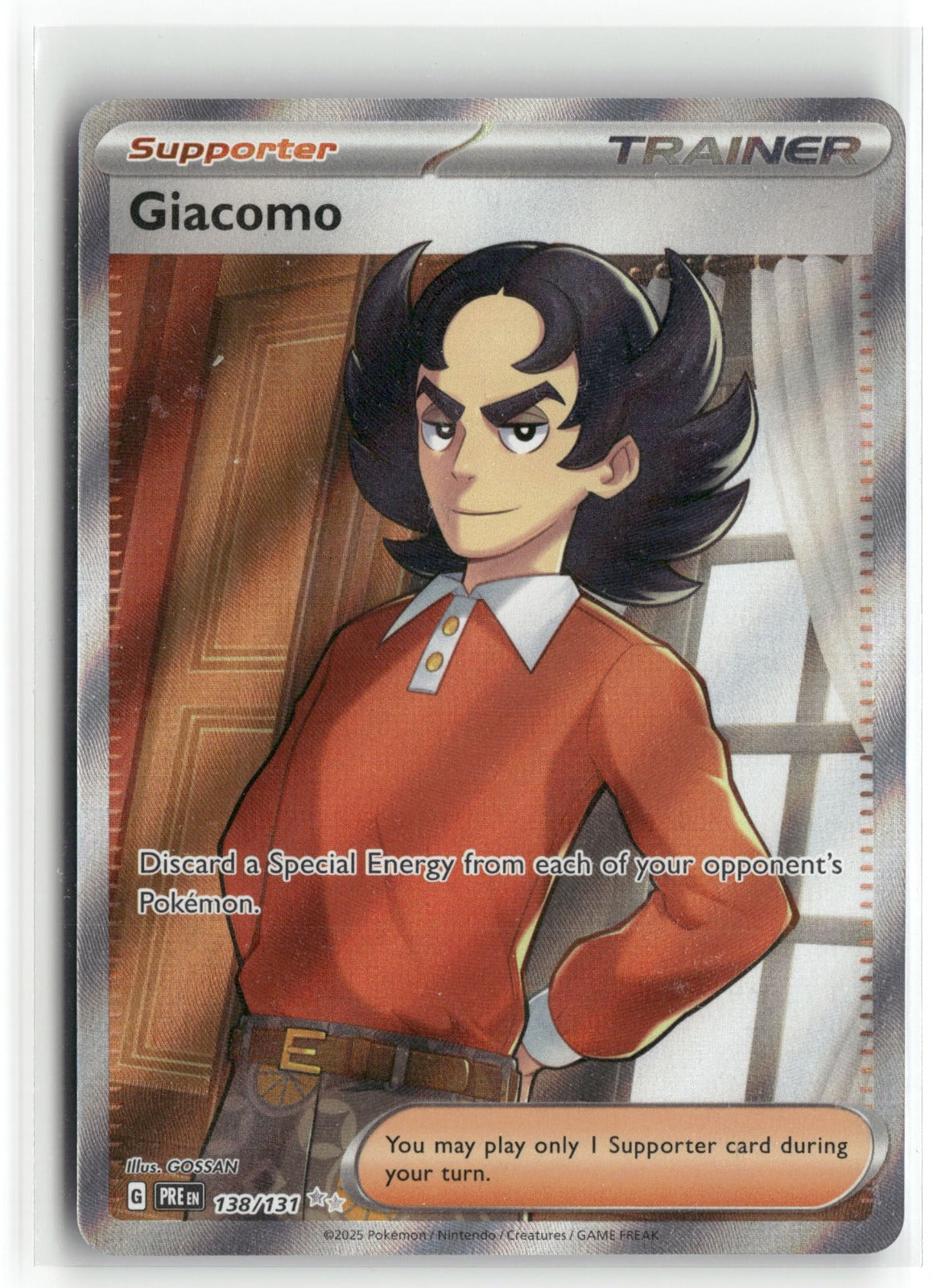 Pokemon Giacomo 138/131 Ultra Rare 2025 SV: Prismatic Evolutions