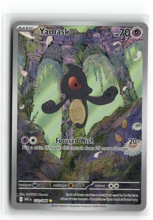 Pokemon Yamask 122/086 Illustration Rare 2025 SV: White Flare