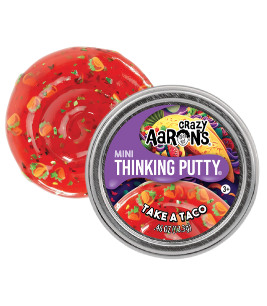 Crazy Aaron's Mini Take A Taco - 2" Thinking Putty Tin