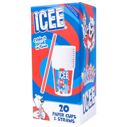 ICEE Paper Cups & Straws