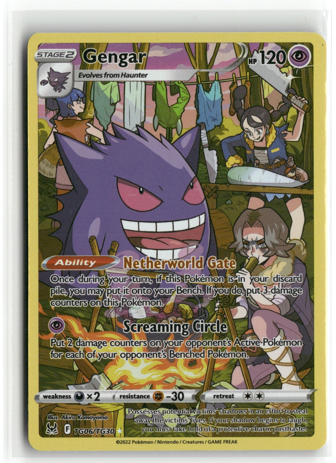 Pokemon SWSH11: Lost Origin Trainer Gallery Gengar TG06/TG30 Holo