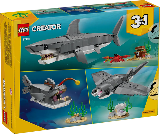 LEGO 31381 Fierce Shark with Treasure Chest