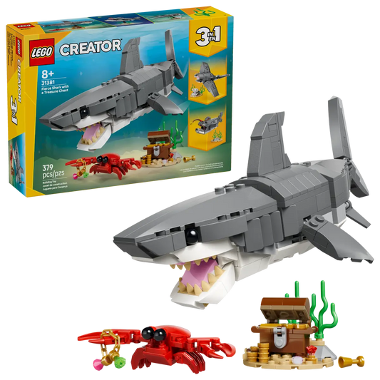 LEGO 31381 Fierce Shark with Treasure Chest