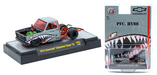 PFC Hyde 1973 Chevrolet Cheyenne Super 10 Diecast Truck with WWII Warbird Nose Art