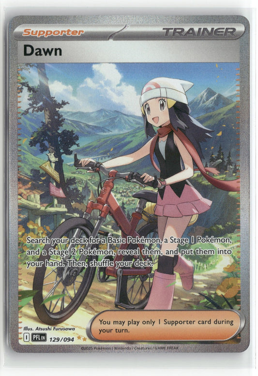 Pokemon Dawn 129/094 Special Illustration Rare 2025 ME02: Phantasmal Flames