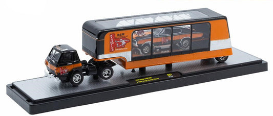 M2 Machines Auto Haulers 1970 Dodge L600 COE and 1966 Dodge Charger Gasser