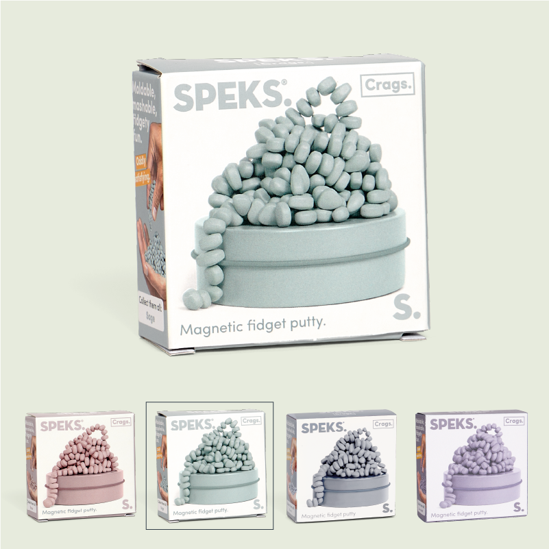 Speks Mini Neutral Crags Magnetic Sensory Fidget Stones
