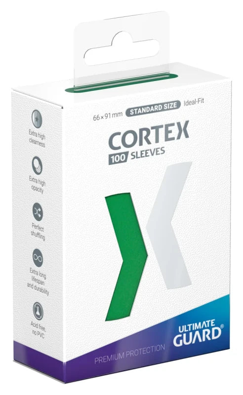 Ultimate Guard Cortex Sleeves Standard Size (100) – Green Card Sleeves