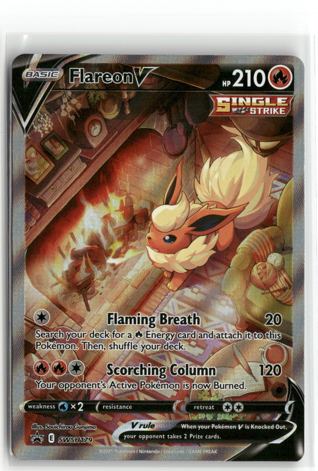 Pokemon Flareon V SWSH179 Promo 2019 SWSH: Sword & Shield Promo Cards