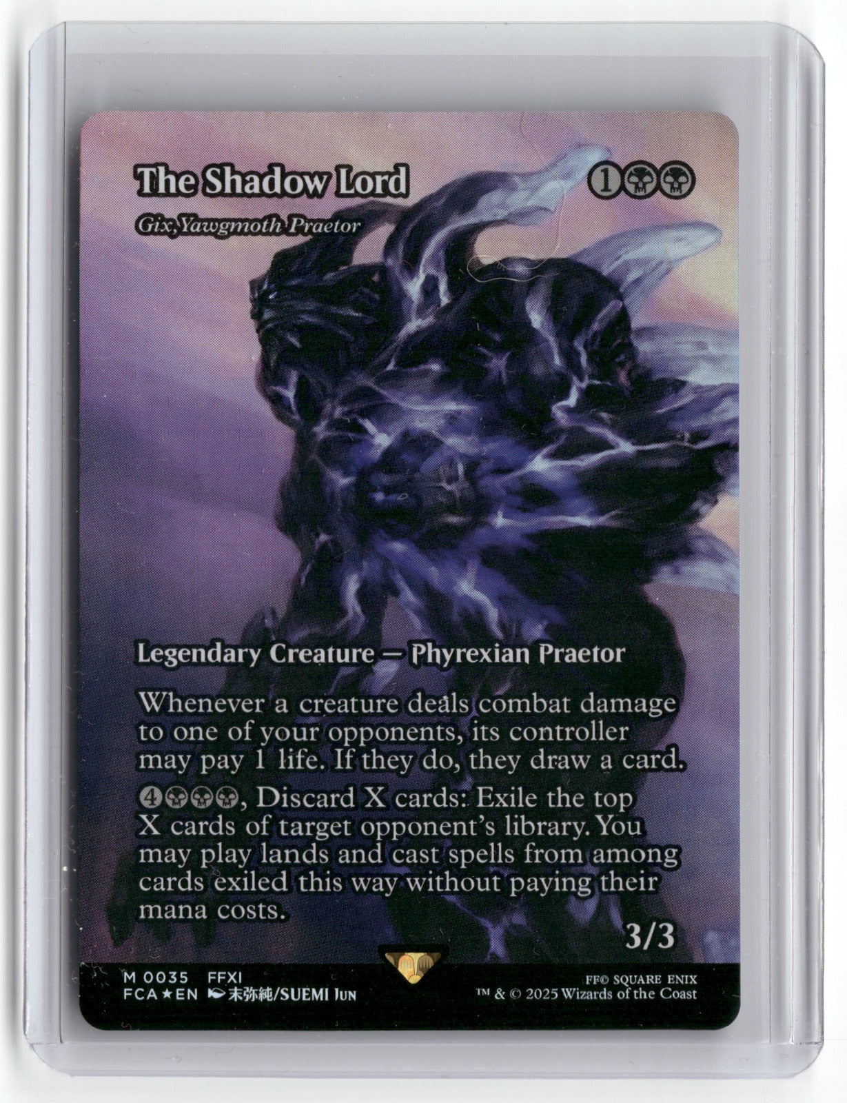 The Shadow Lord - Gix, Yawgmoth Praetor (Showcase) M FINAL FANTASY Foil 35 