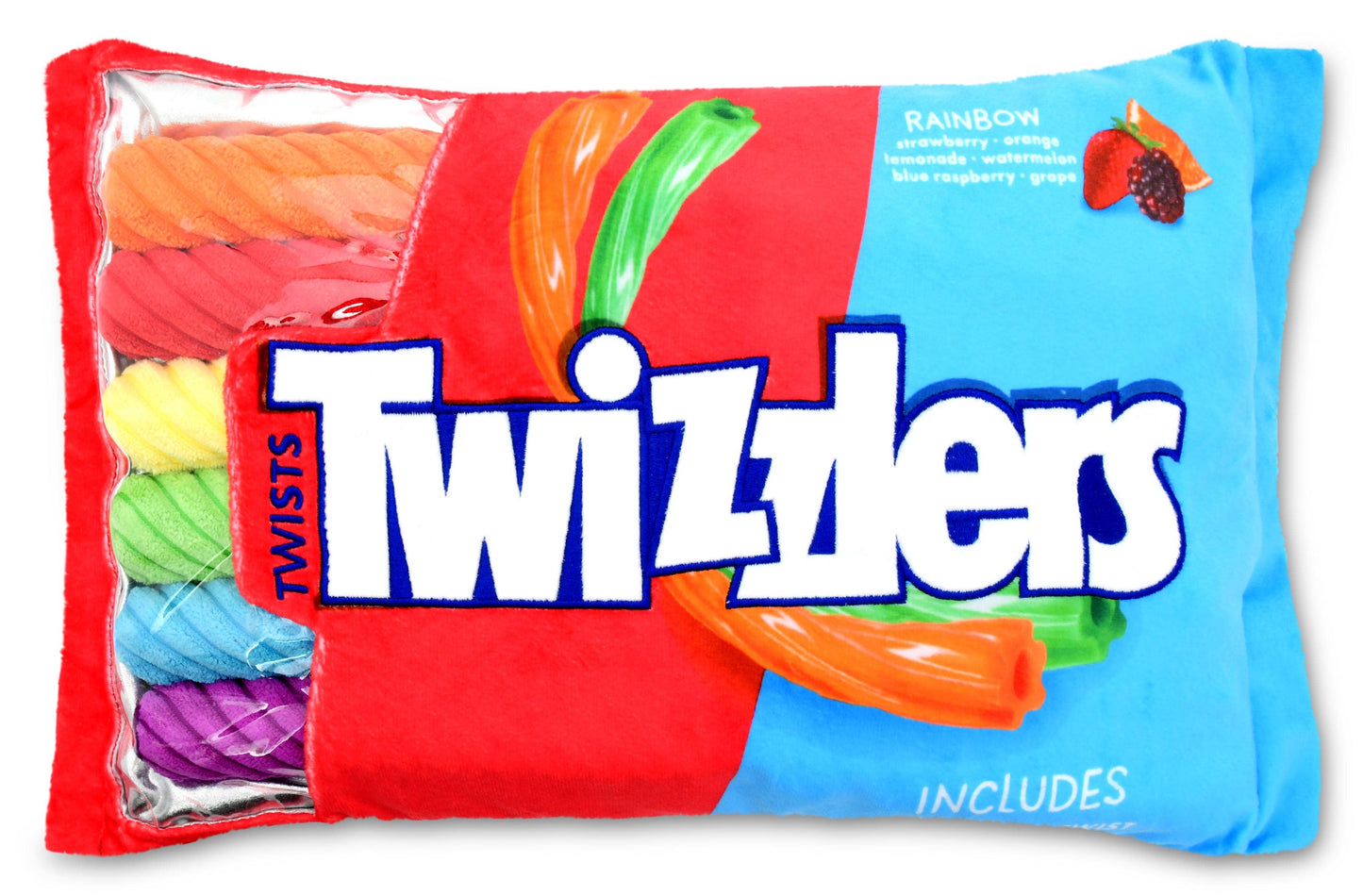 Rainbow Twizzlers Packaging Fleece Plush