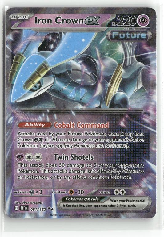 Pokemon Iron Crown ex - 081/162 Double Rare 2024 SV05: Temporal Forces
