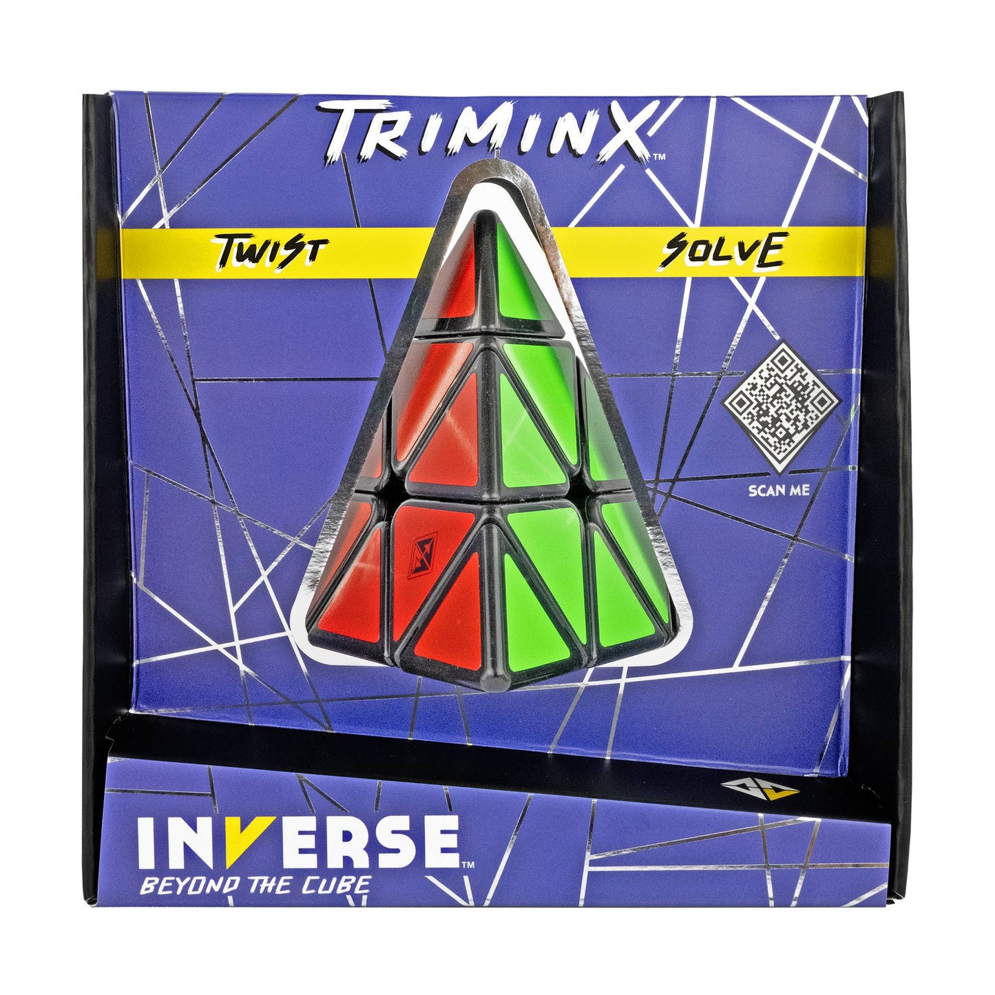INVERSE Triminx Puzzle: Classic Pyramid Puzzle