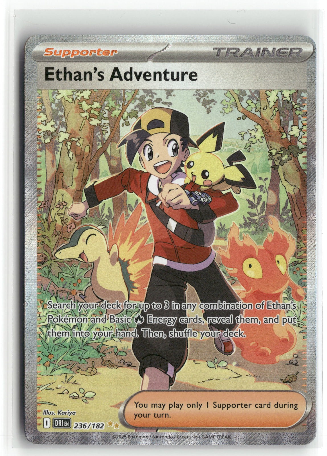 Pokemon SV10: Destined Rivals Ethan's Adventure 236/182 Holo