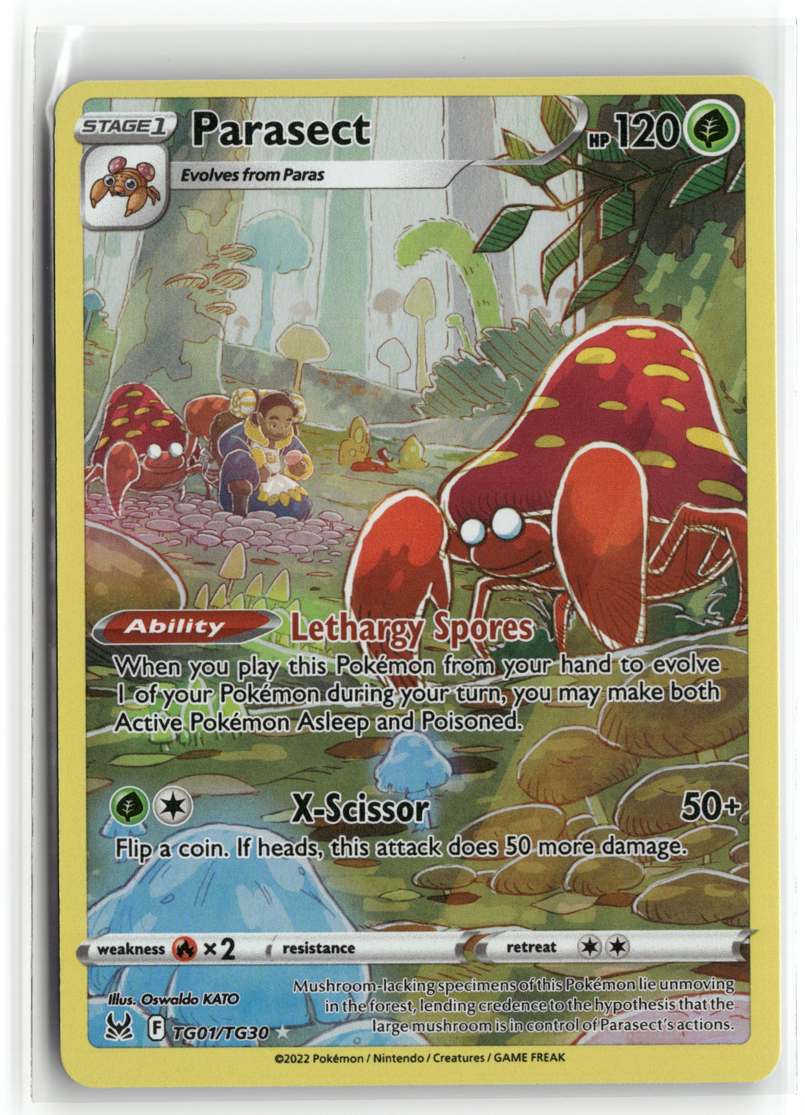 Parasect Ultra Rare SWSH11: Lost Origin Trainer Gallery TG01/TG30 NM