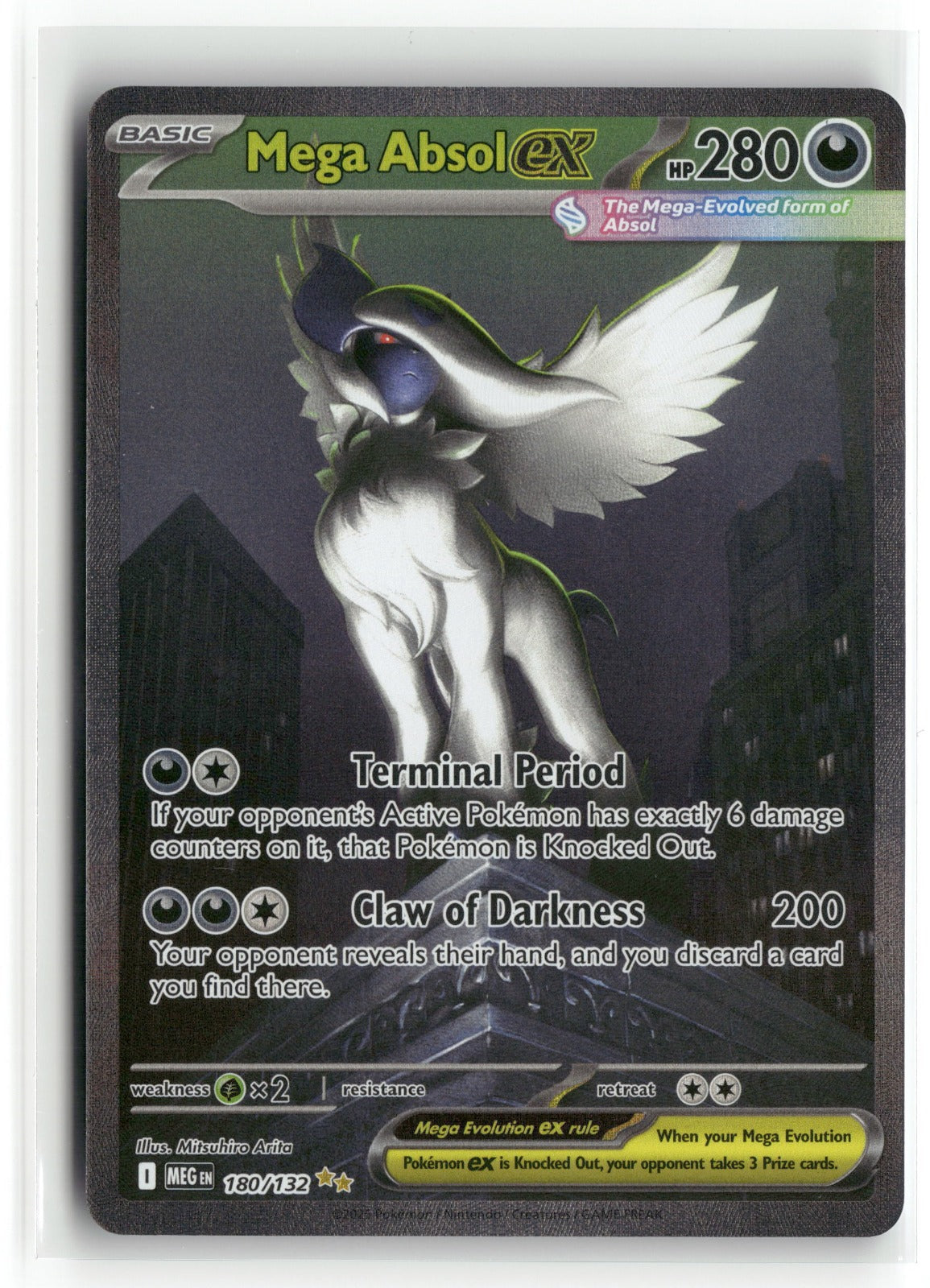 Pokemon Mega Absol ex 180/132 SIR 2025 ME01: Mega Evolution