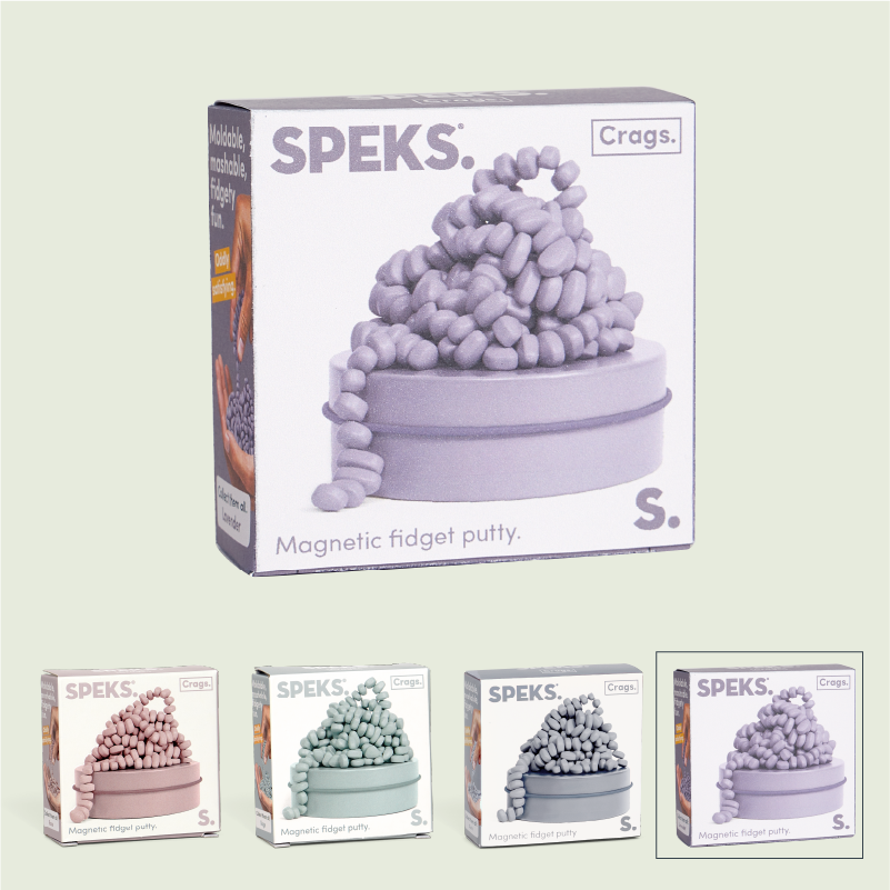 Speks Mini Neutral Crags Magnetic Sensory Fidget Stones