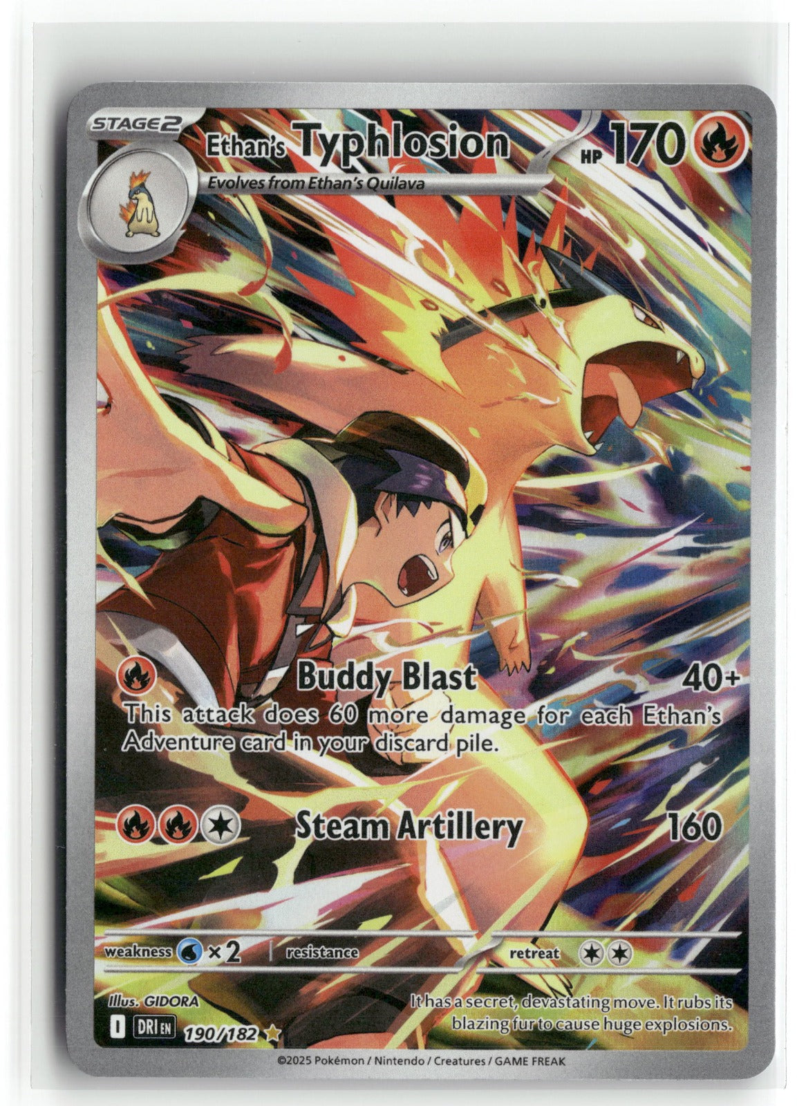 Pokemon SV10: Destined Rivals Ethan's Typhlosion 190/182 Holo