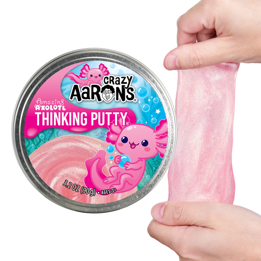 Crazy Aaron's Amazing Axolotl - Full Size 4" Thinking Putty Tin