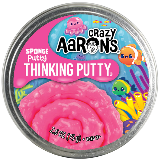 Crazy Aaron's Sponge Putty - 4" Tin Thinking Putty