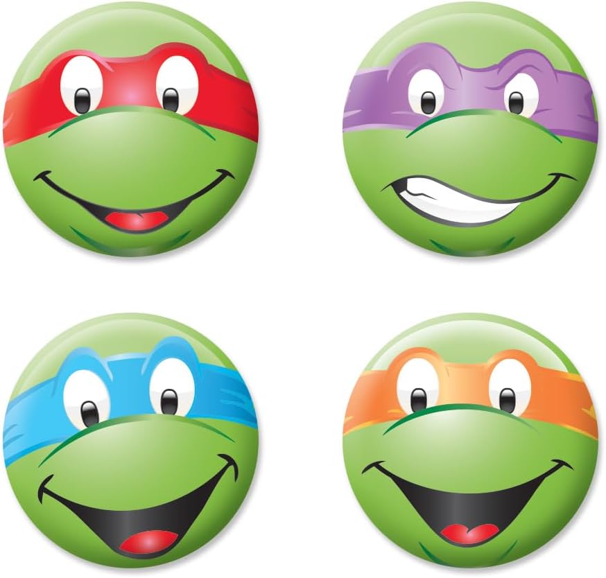 Teenage Mutant Ninja Turtles 4 Button Set 1