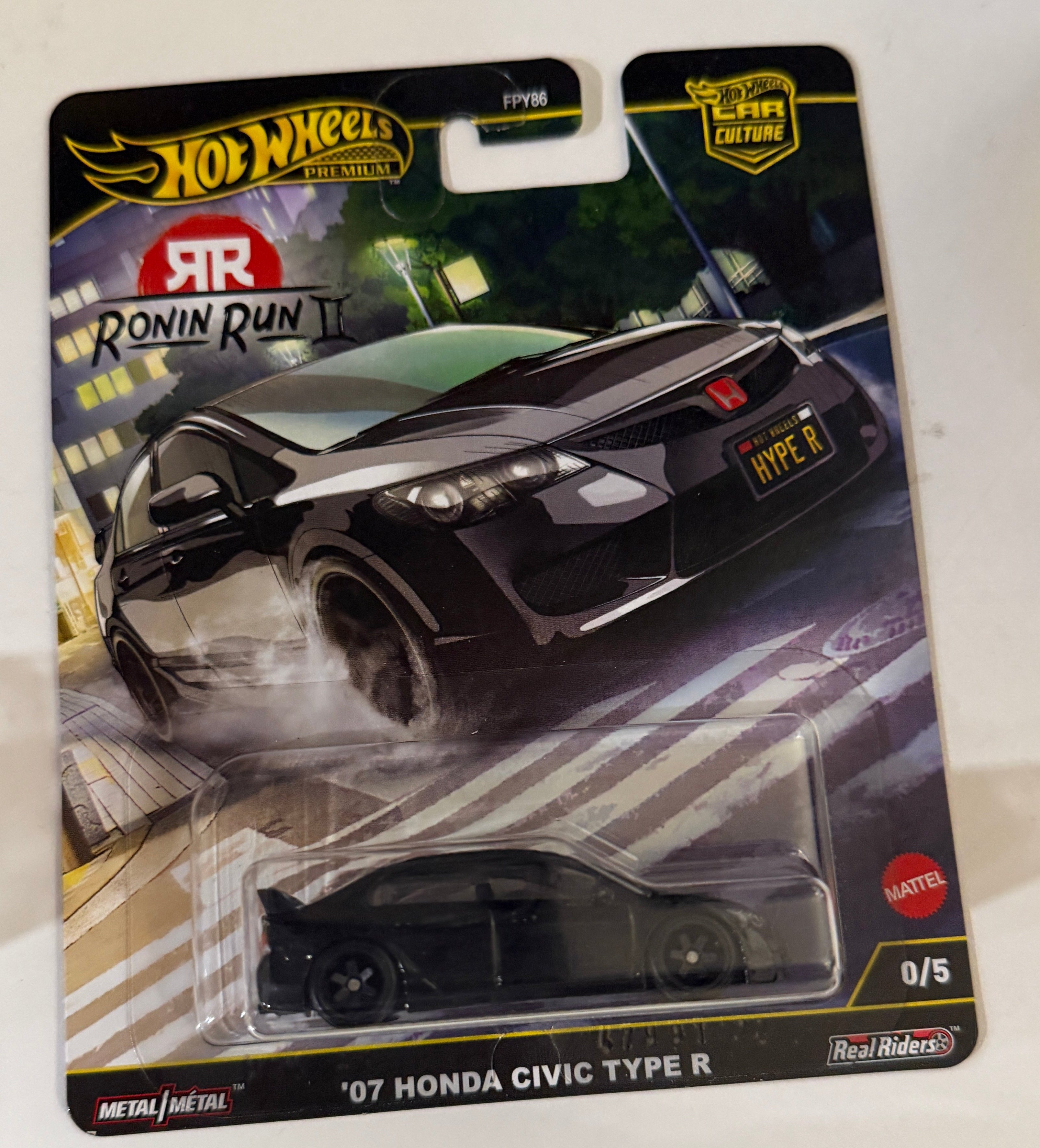 Hot Wheels RONIN RUN チェイスCIVIC Hot Wheels Car Culture Ronin Run II '07 Honda Civic Type R Chase 0