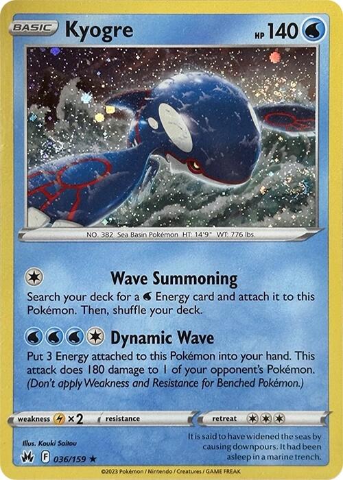 Kyogre - 036/159 (Pixel Holo)