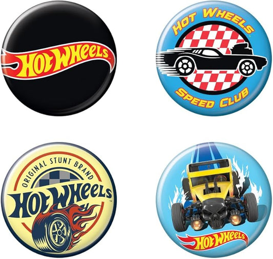 Hot Wheels 4 Button Set