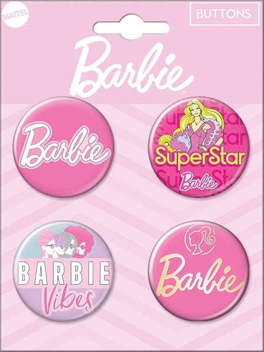 Barbie 4 Button Set #2 Superstar