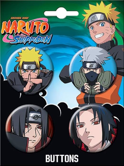 Naruto 4 Button Set