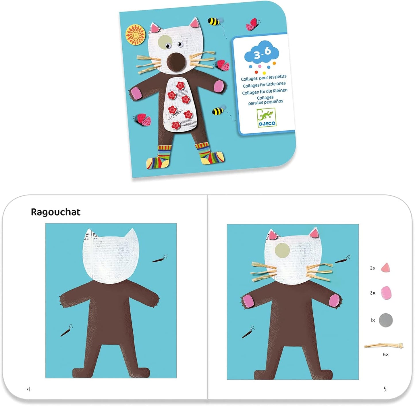 DJECO Collages for Little Ones Cardboard Collage