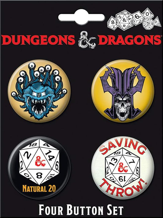 Dungeons & Dragons 4 Button Set 2