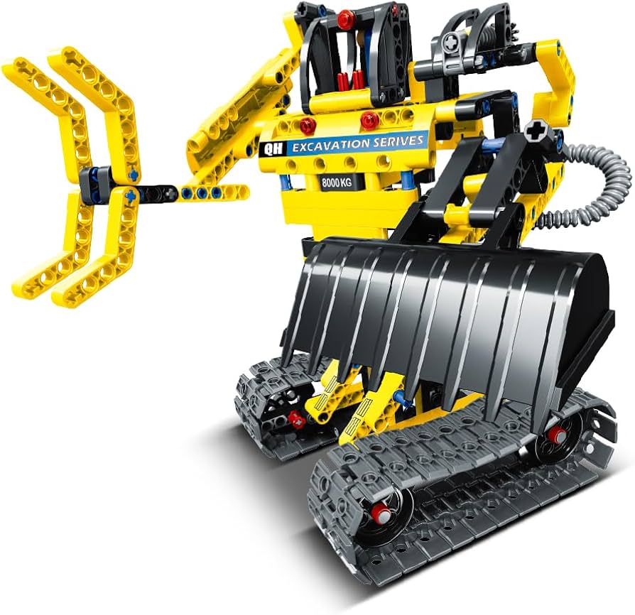 iM.Master Excavator 2 in 1 (Excavator 2 in 1; transmission structure; turn knob for action 342 pieces)