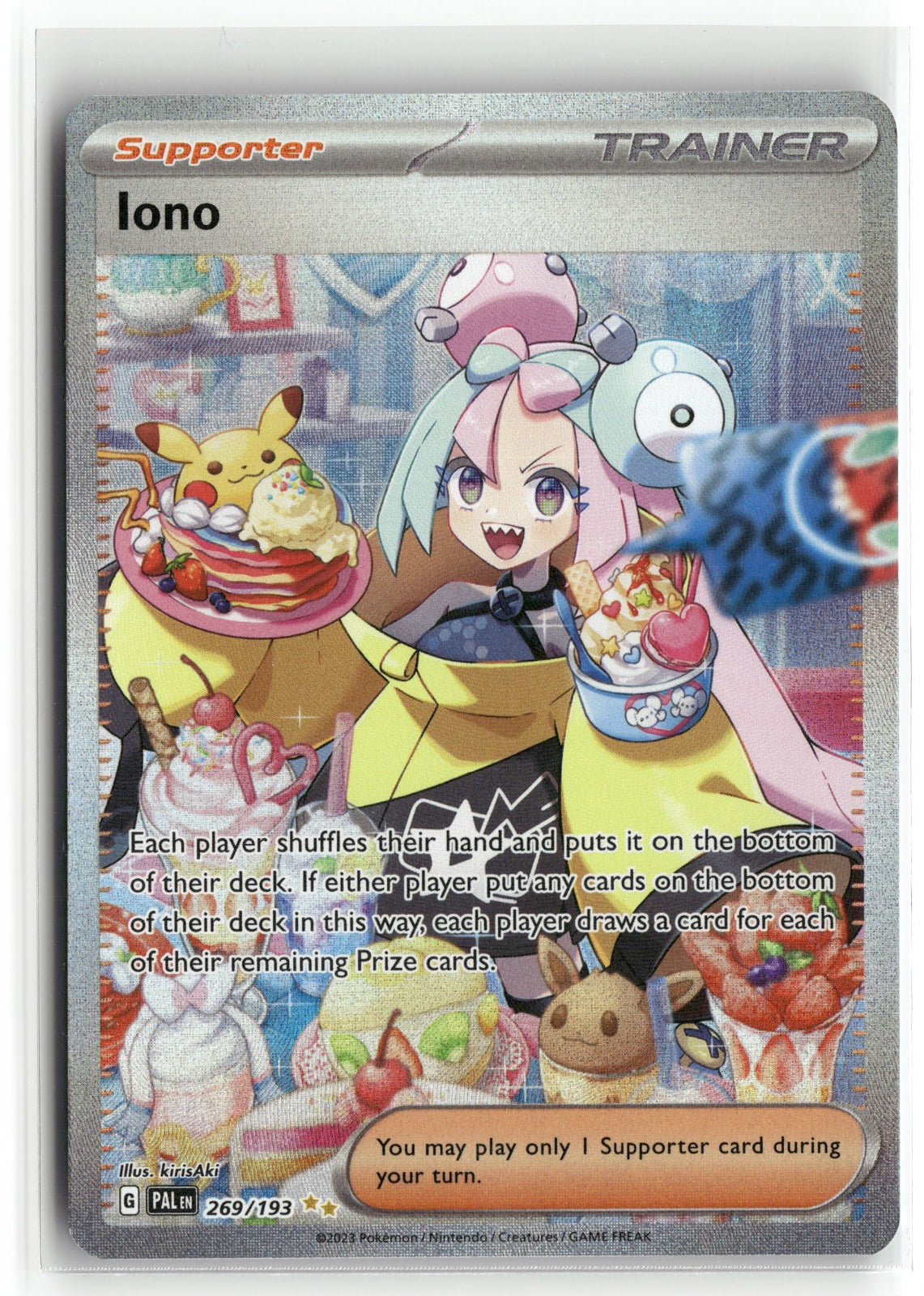 Pokemon SV02: Paldea Evolved Iono 269/193 Holo