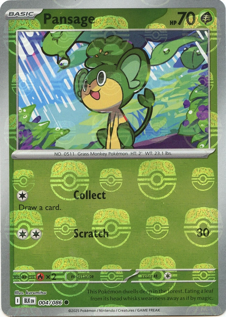 Pansage (Master Ball Pattern)