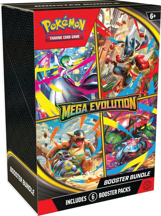 Pokemon TCG: Mega Evolution Booster Bundle (6 Packs)
