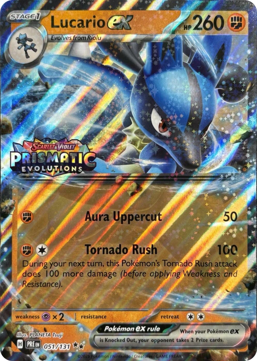Lucario ex (Prismatic Evolutions Stamp)