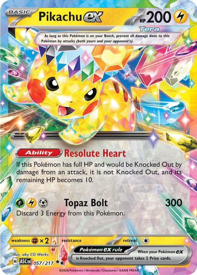 Pokemon ASC Pikachu ex 057/217 Holo