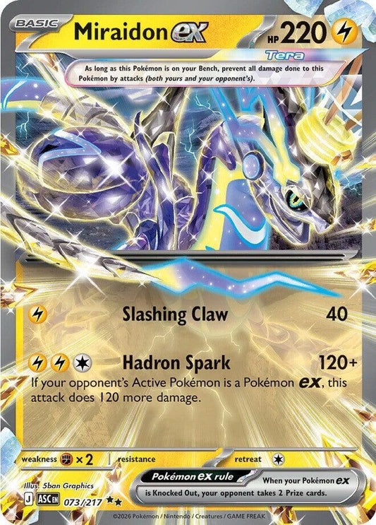Pokemon ASC Miraidon ex 073/217 Holo