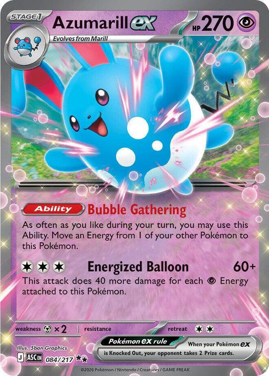 Pokemon ASC Azumarill ex 084/217 Holo