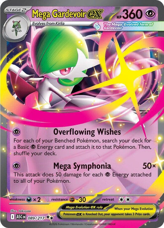 Pokemon ASC Mega Gardevoir ex 089/217 Holo