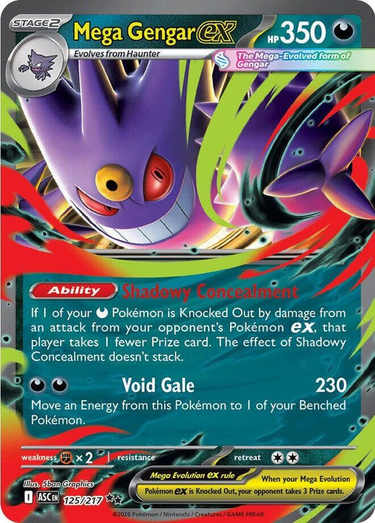 Pokemon ASC Mega Gengar ex 125/217 Holo