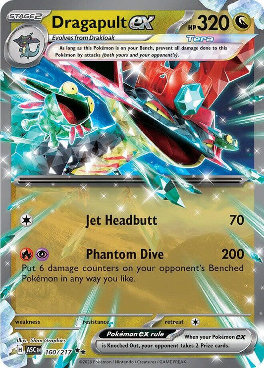 Pokemon ASC Dragapult ex 160/217 Holo