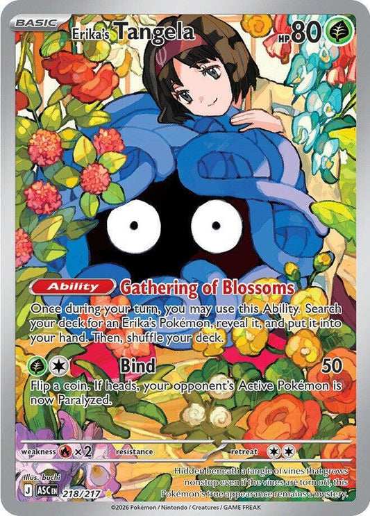 Pokemon ASC Erika's Tangela 218/217 Holo